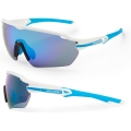 Okulary rowerowe Accent Reflex biało-niebieskie