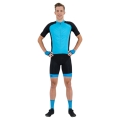 Koszulka rowerowa Rogelli Ray czarno-niebieska - XL
