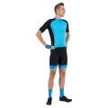 Koszulka rowerowa Rogelli Ray czarno-niebieska - XXL