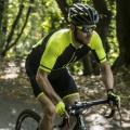 Koszulka rowerowa Rogelli Evo czarno-żółta