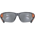 Okulary rowerowe Uvex Sportstyle 204 pomarańczowo-czarne