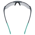 Okulary rowerowe Uvex Sportstyle 803 Race V Small szaro-zielone