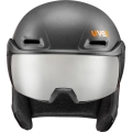 Kask narciarski snowboardowy Uvex Hlmt 700 Visor czarno pomarańczowy