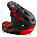 Kask rowerowy Fullface MET Parachute MCR MIPS czarno-czerwony