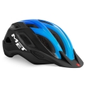 Kask rowerowy MET Crossover czarno-niebieski