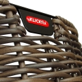 Koszyk na rower KlickFix Structura Oval Brown