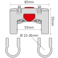 Adapter kierownicy KlickFix 22 26mm