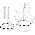 Koszyk na rower KlickFix Bikebasket Zebra
