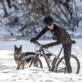 Spodnie rowerowe z szelkami Rogelli Essential czarne