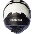 Kask rowerowy Fullface SixSixOne 661 Comp Rental biało-czarny