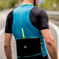Koszulka rowerowa Rogelli Minimal turkusowa - XL