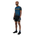 Koszulka rowerowa Rogelli Stripe niebieska