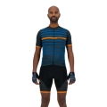 Koszulka rowerowa Rogelli Stripe niebieska