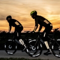 Spodnie rowerowe z szelkami Rogelli Essential Hi Vis czarne - XL