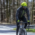 Kurtka rowerowa Rogelli Hi Vis szaro-żółta