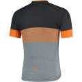 Koszulka rowerowa Rogelli Boost szaro-pomarańczowa - M