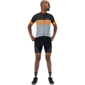Koszulka rowerowa Rogelli Boost szaro-pomarańczowa - M