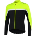 Koszulka rowerowa z długim rękawem Rogelli Course czarno-żółta - 4XL