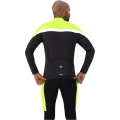 Koszulka rowerowa z długim rękawem Rogelli Course czarno-żółta - 4XL
