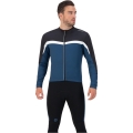 Koszulka rowerowa z długim rękawem Rogelli Course niebiesko-czarna