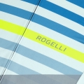 Koszulka rowerowa z długim rękawem Rogelli Stripe szaro-niebieska