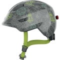 Kask rowerowy Abus Smiley 3.0 LED szary