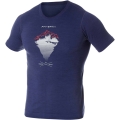 Koszulka termoaktywna Brubeck Outdoor Wool Pro niebieska
