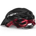 Kask rowerowy MET Veleno czarno-czerwony