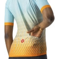 Koszulka rowerowa damska Castelli Climbers 2.0 niebiesko-pomarańczowa