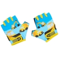 Rękawiczki dziecięce Accent Track niebiesko-żółte