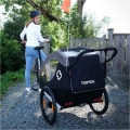 Przyczepka dziecięca Hamax Traveller Twin czarno-szara