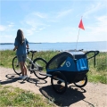 Przyczepka dziecięca Hamax Traveller Twin czarno-szara