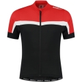 Koszulka rowerowa Rogelli Course czarno-czerwona - XL