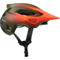 Kask rowerowy Fox Speedframe Pro oliwkowo-pomarańczowy