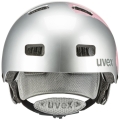 Kask rowerowy Uvex Kid 3 srebrno-różowy