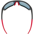 Okulary rowerowe Uvex Sportstyle 232 P czarno-czerwone