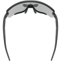Okulary rowerowe Uvex Sportstyle 236 Set czarno-szare