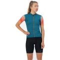 Koszulka rowerowa damska Rogelli Waves niebieska