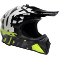 Kask cross IMX FMX-02 biało-żółty