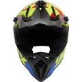 Kask cross IMX FMX-02 żółto-niebieski