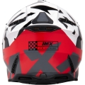 Kask cross IMX FMX-02 biało-czerwony