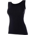 Koszulka damska bez rękawów Brubeck Comfort Wool Plus Size czarna - 4XL