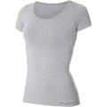 Koszulka damska Brubeck Comfort Wool popielata - S