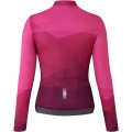 Bluza rowerowa damska Shimano Kaede Thermal różowa