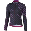 Bluza rowerowa damska Shimano Kaede Thermal czarno-fioletowa