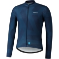 Koszulka rowerowa z długim rękawem Shimano Vertex ciemnoniebieska