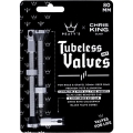 Zestaw wentyli Peatys x Chris King tubeless srebrne