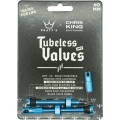 Zestaw wentyli Peatys x Chris King tubeless turkusowe