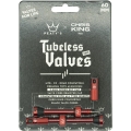 Zestaw wentyli Peatys x Chris King tubeless czerwone