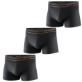 Zestaw bokserek męskich Brubeck Active Wool grafitowe 3 szt - M